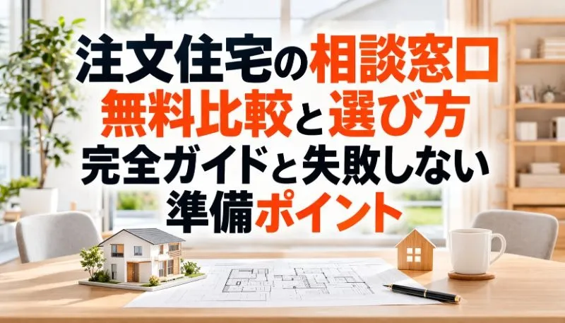 注文住宅の相談窓口無料比較と選び方完全ガイドと失敗しない準備ポイント